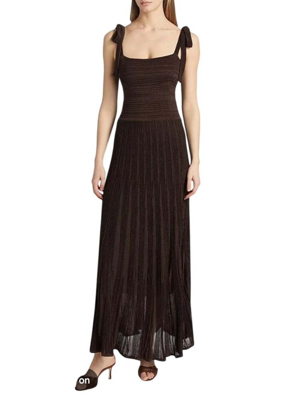 Zimmermann Lucky Metallic Tie Maxi Dress - Size 6 US